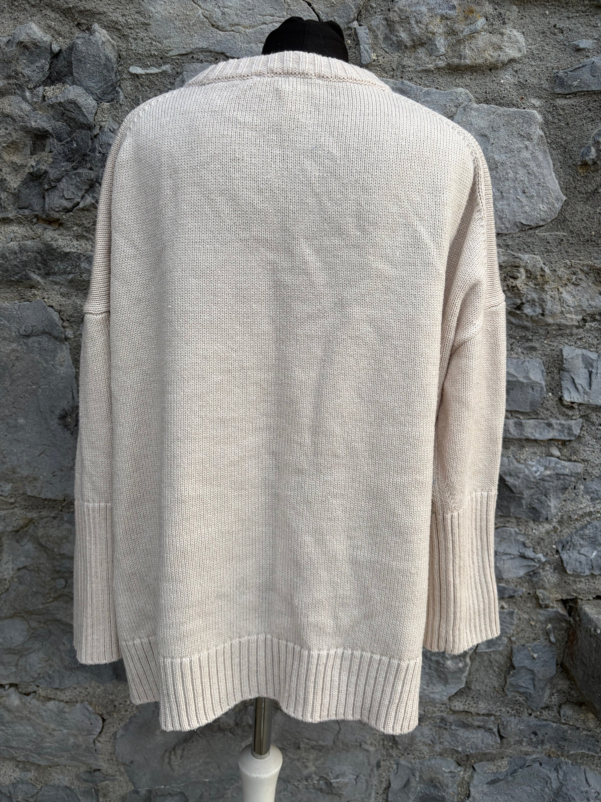 Y2K cream logo jumper uk 14-16