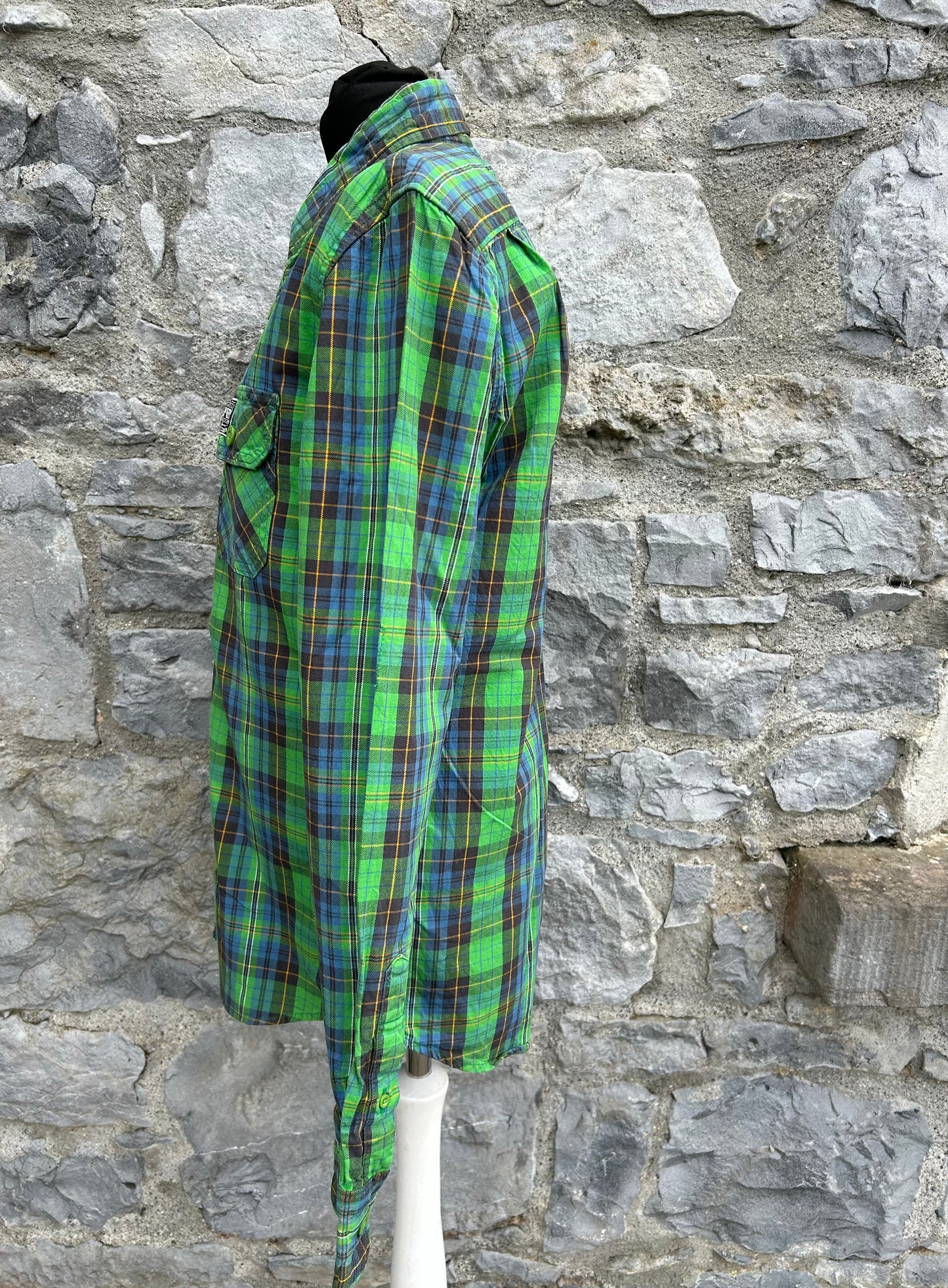 Green check shirt Small