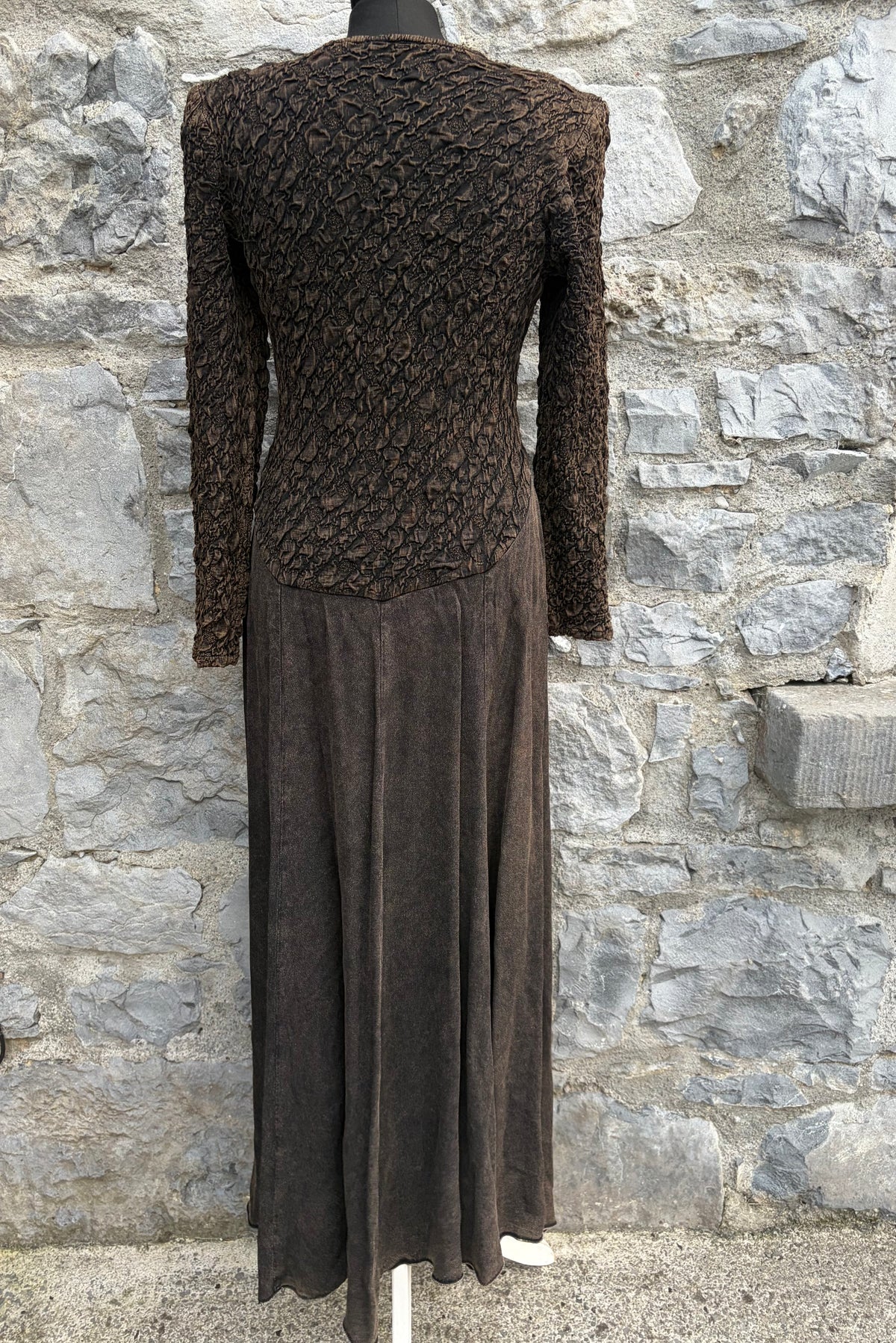 90s lace bodies brown maxi dress uk 12