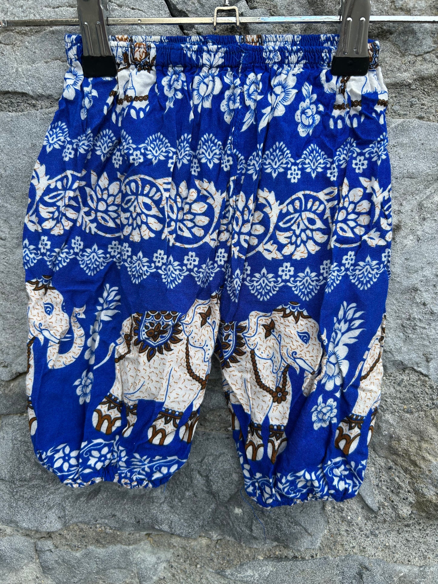 Elephants blue baggy pants  0-3m (56-62cm)