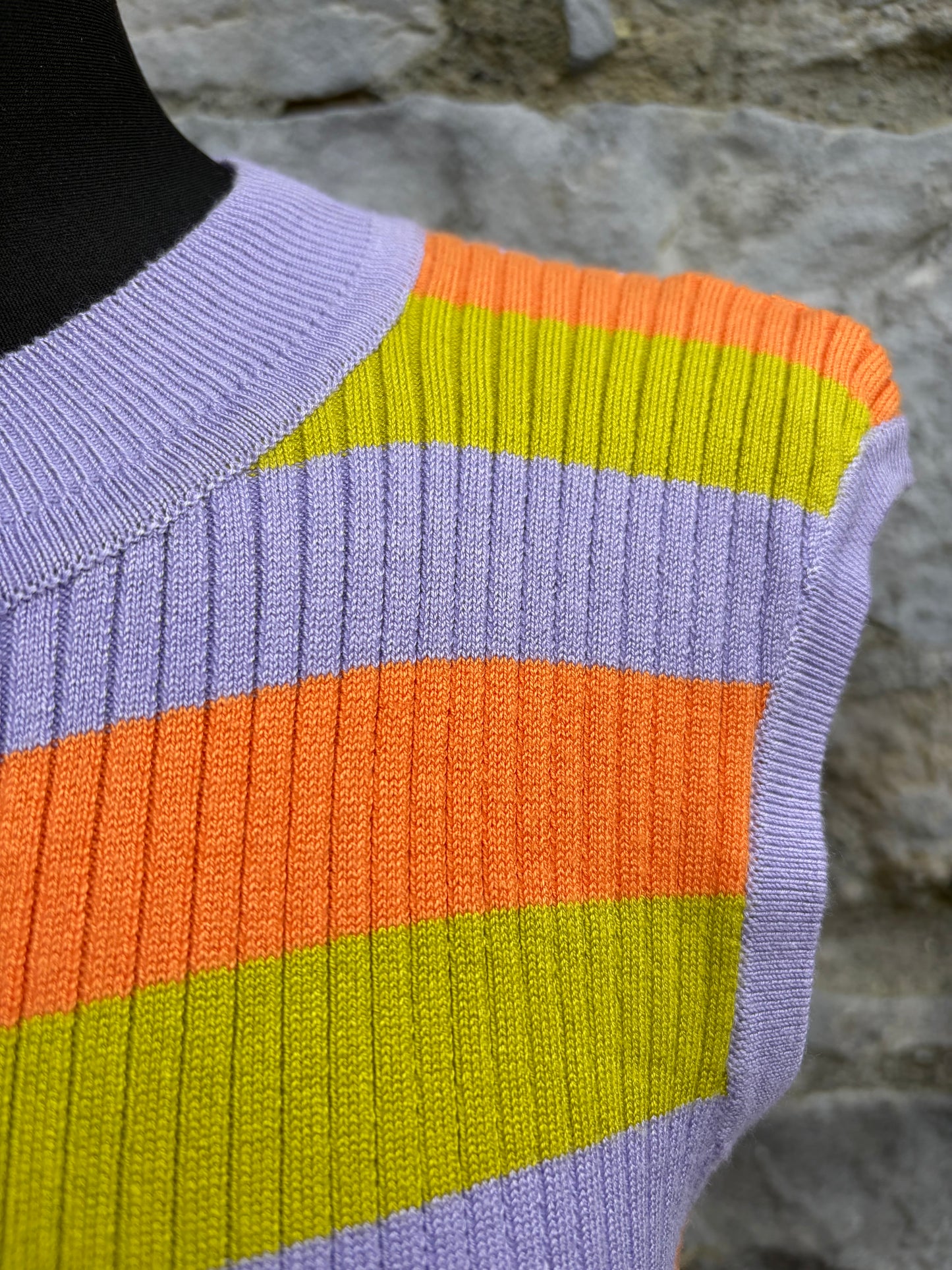 Purple&orange stripy tube dress uk 12-14