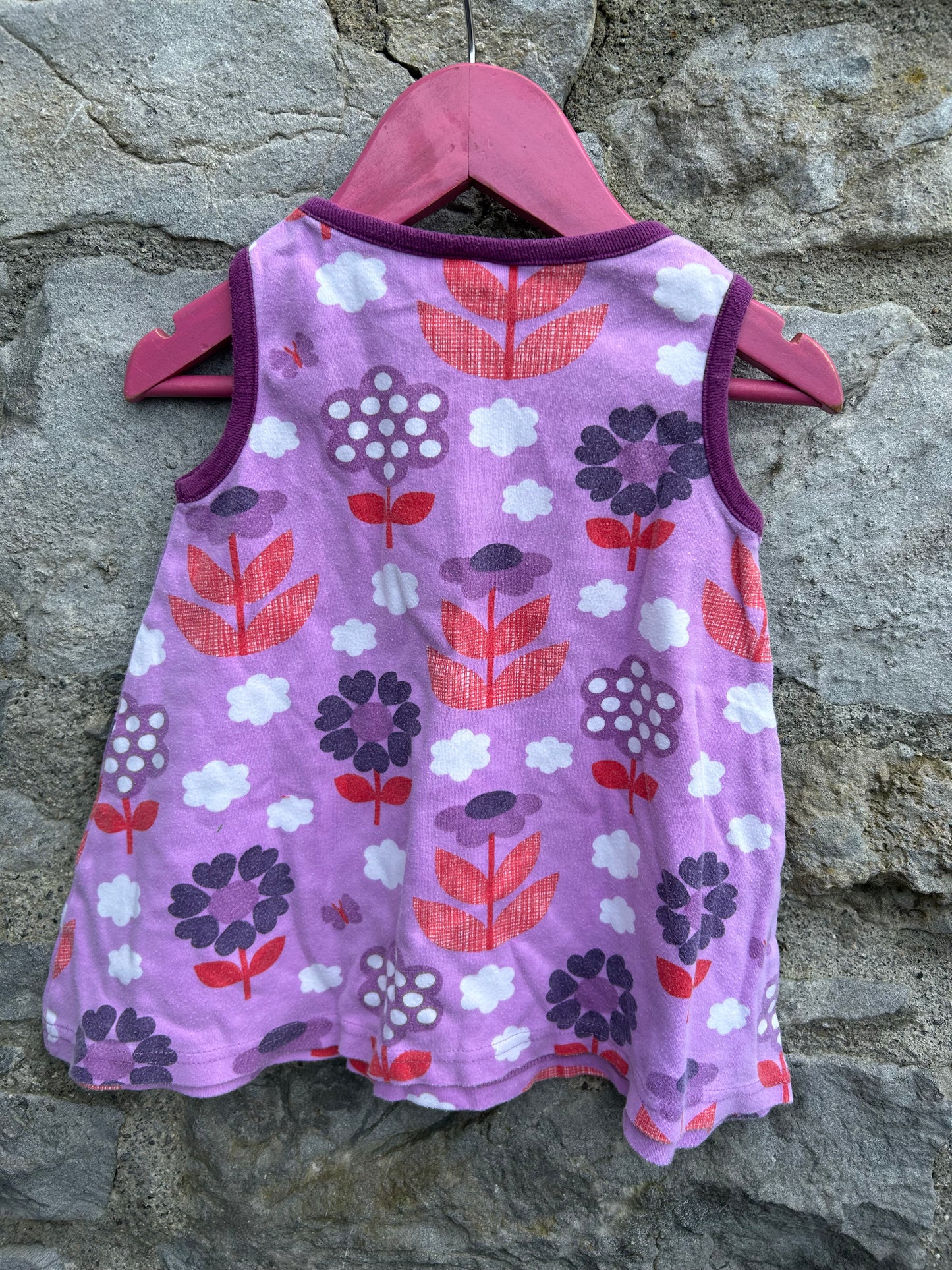 Pink flowers tunic  12-18m (80-86cm)