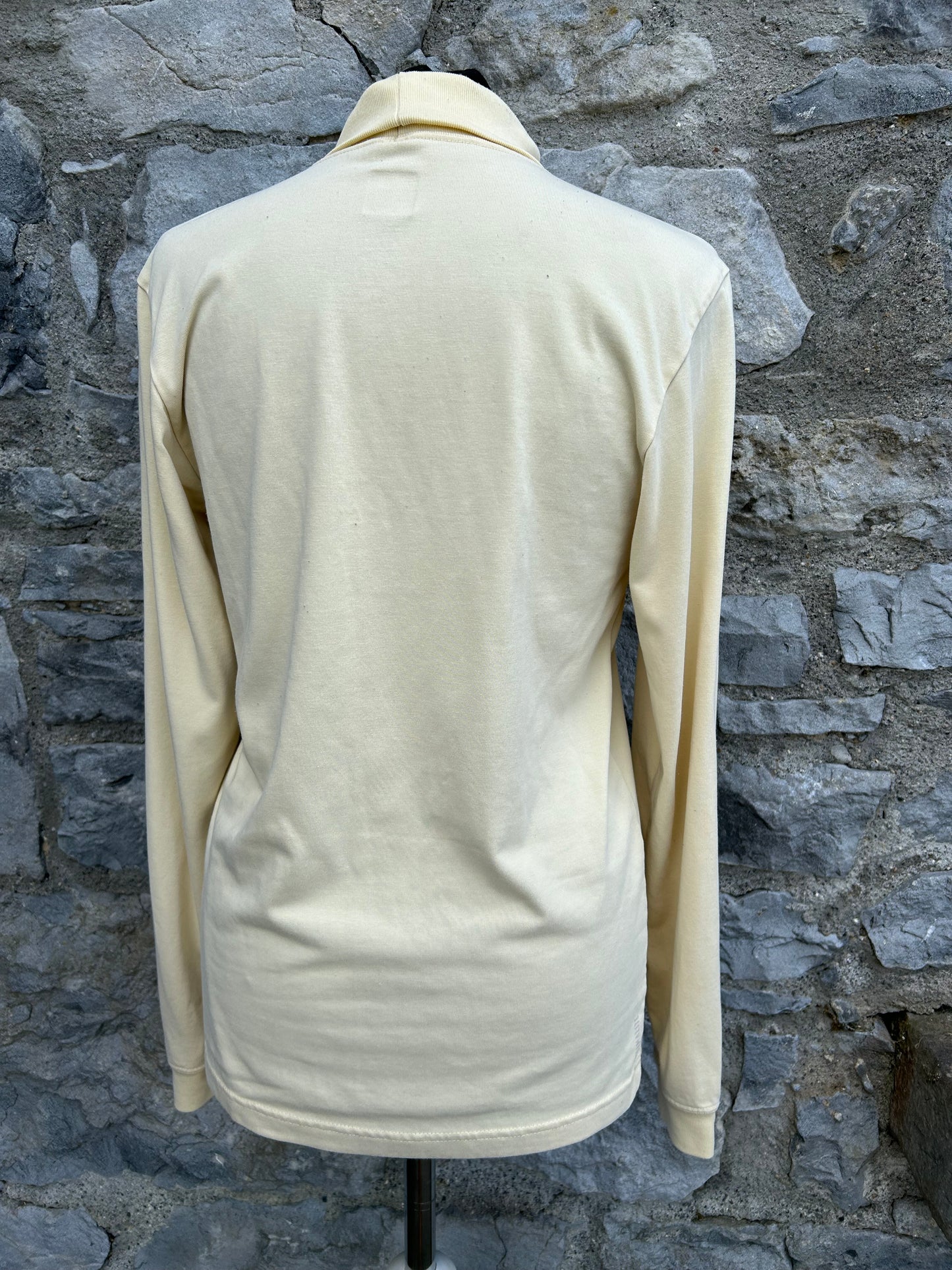 90s beige turtle neck top uk 8-10