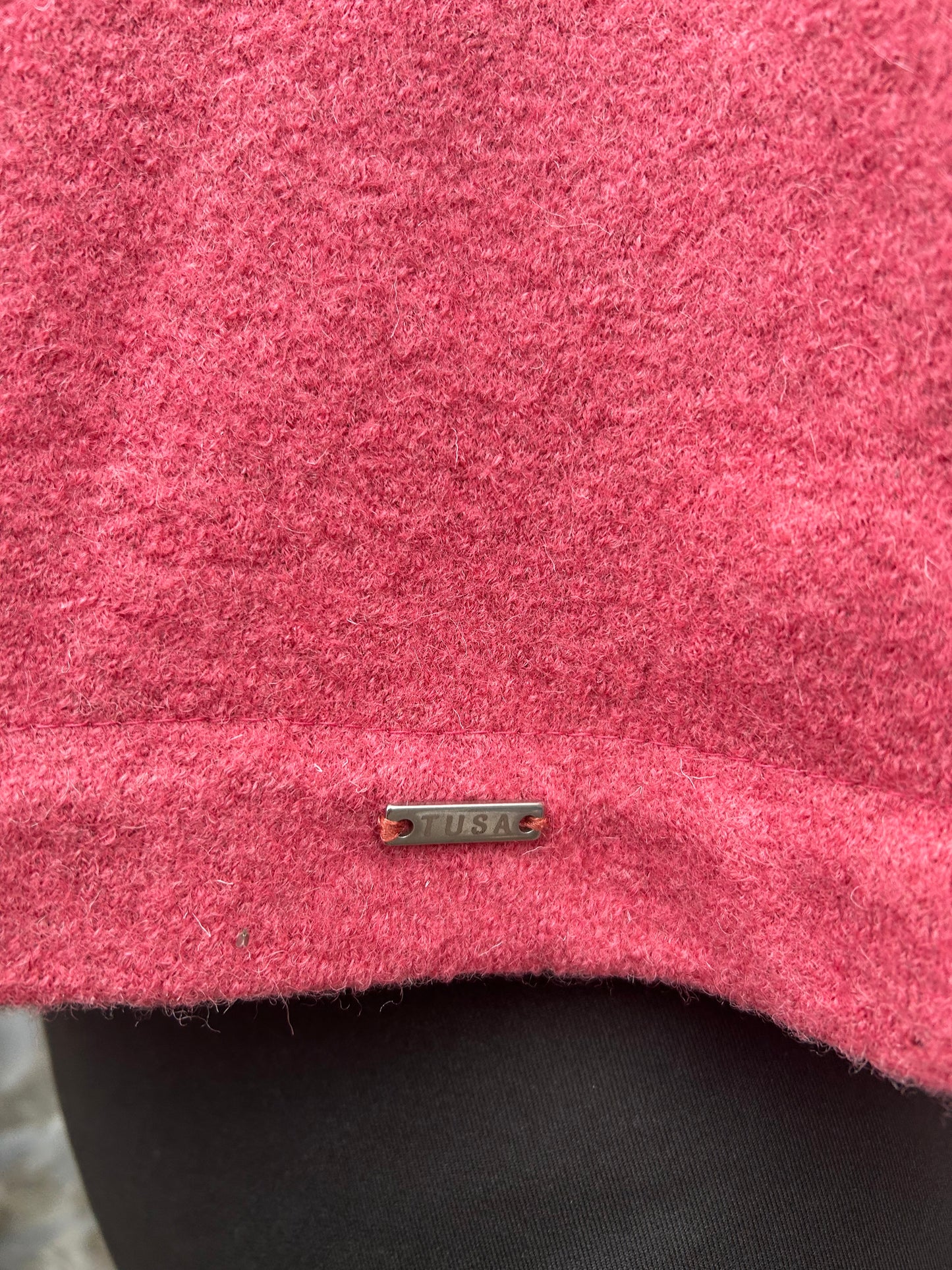 Woolly Coral poncho&scarf