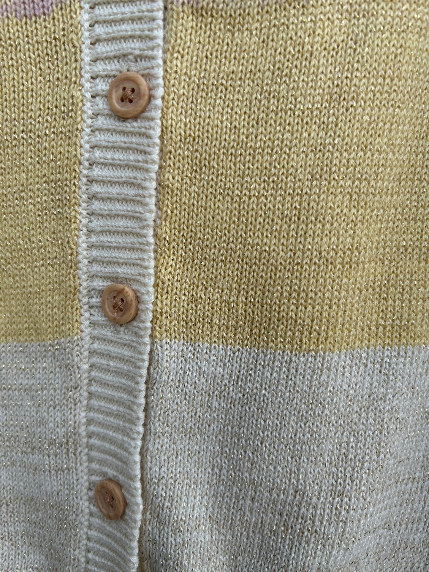 Gold panels sparkly cardigan  9-12m (74-80cm)