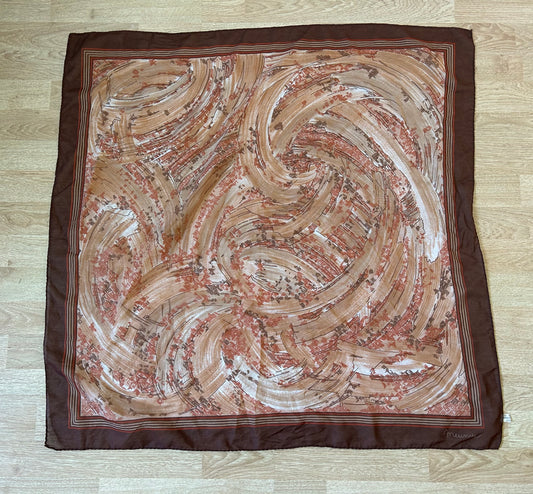 Brown abstract scarf