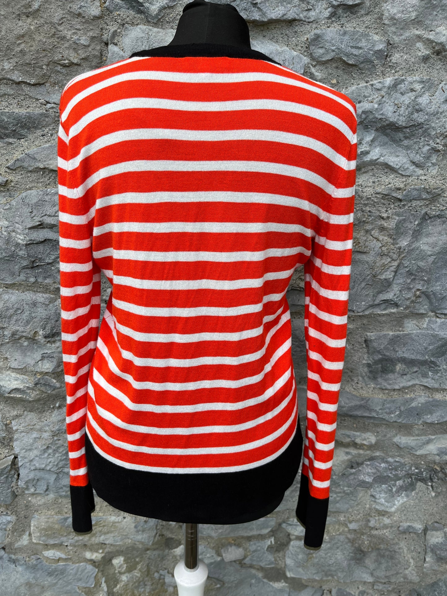 Red stripy top uk 10-12