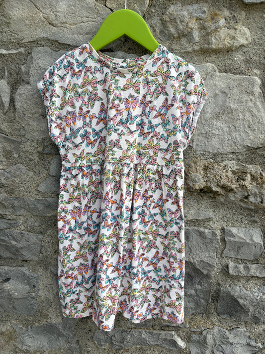 Colourful butterflies dress  3-4y (98-104cm)