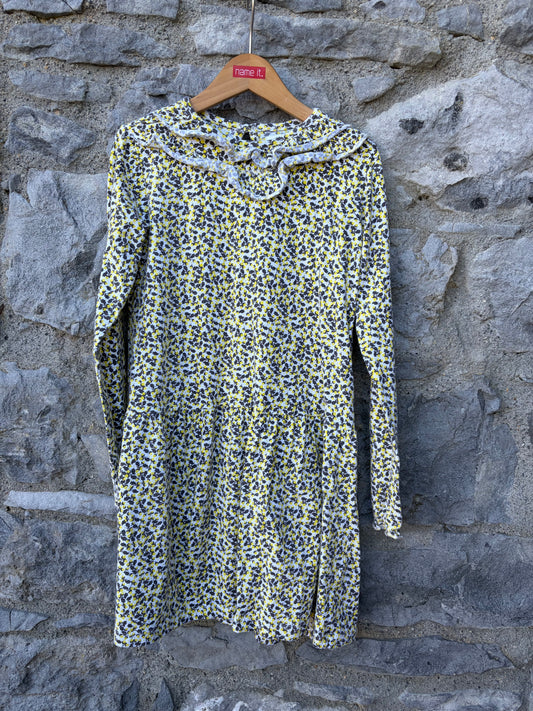 Yellow floral dress 9-10y (134-140cm)