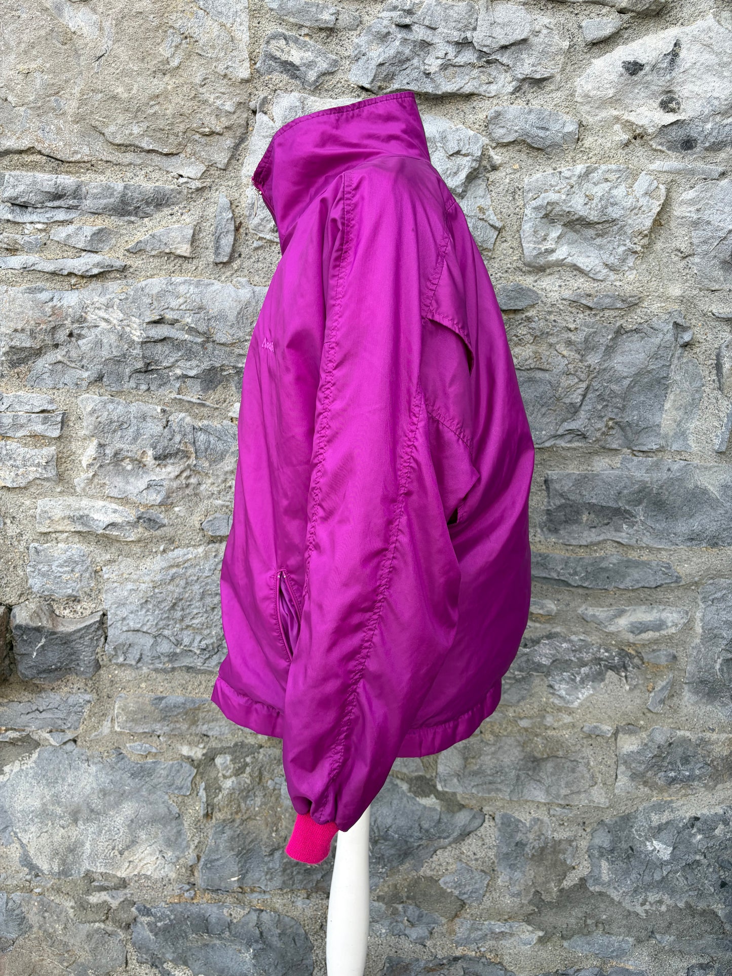 80s pink shell jacket uk 16
