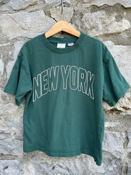 New York green T-shirt  5-6y (110-116cm)