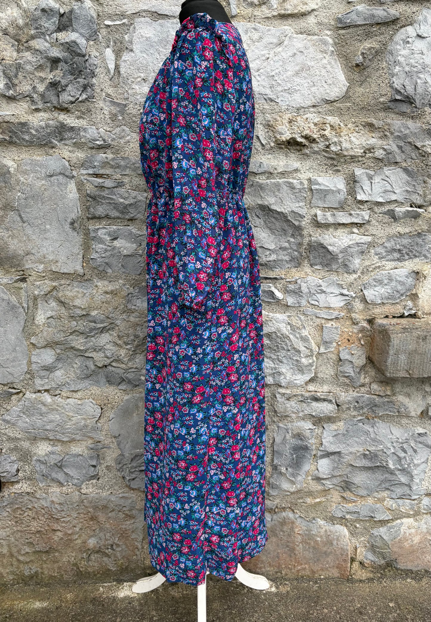 Pink flowers blue dress uk 10