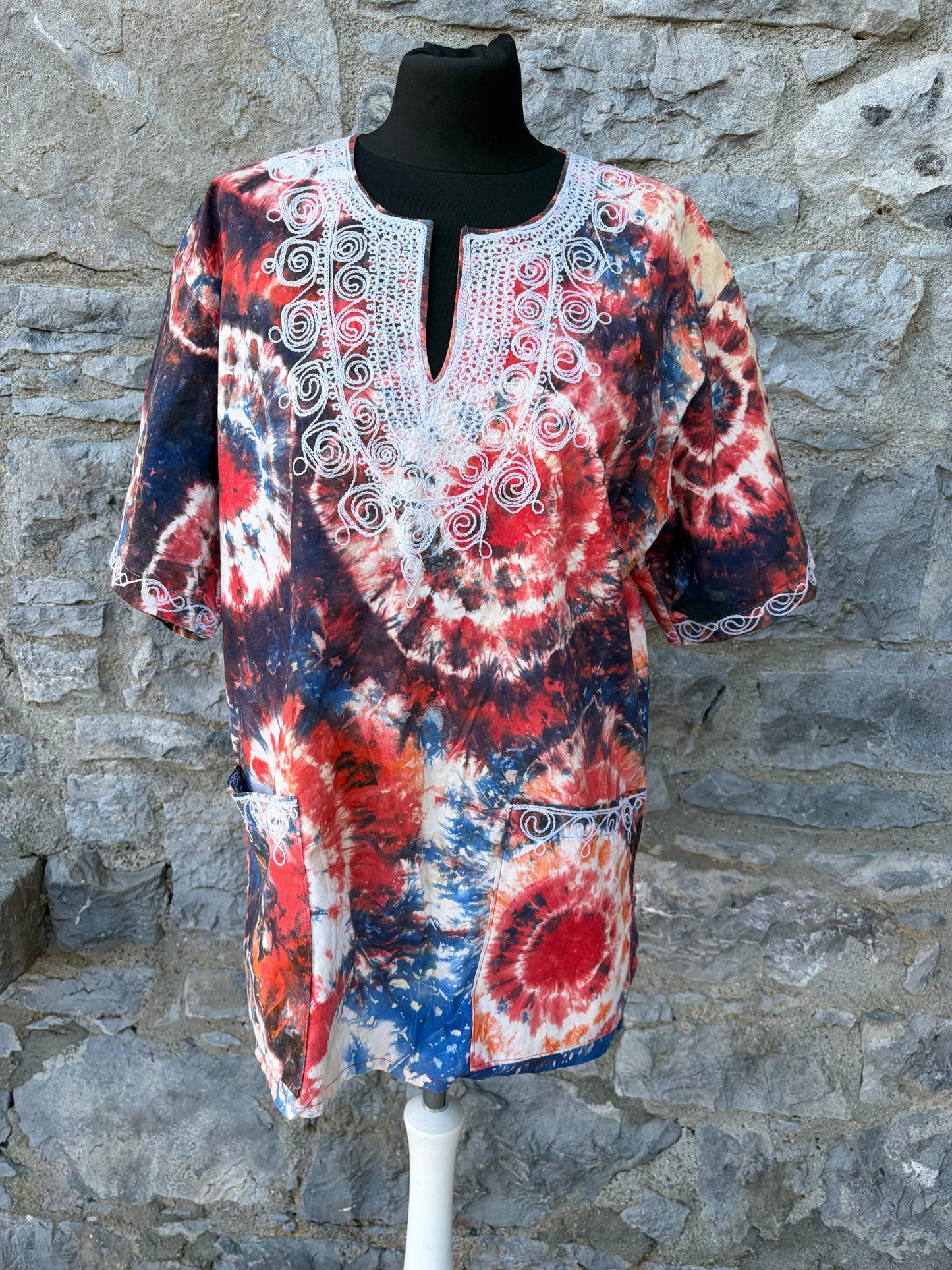 90s tie dye top Medium