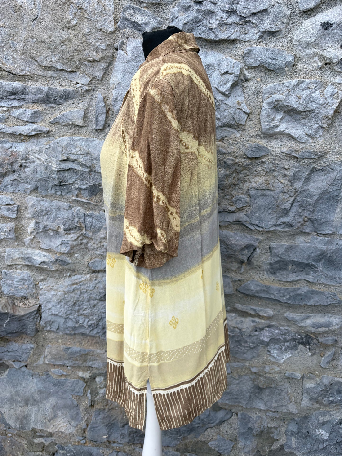 90s beige shirt uk 14-16