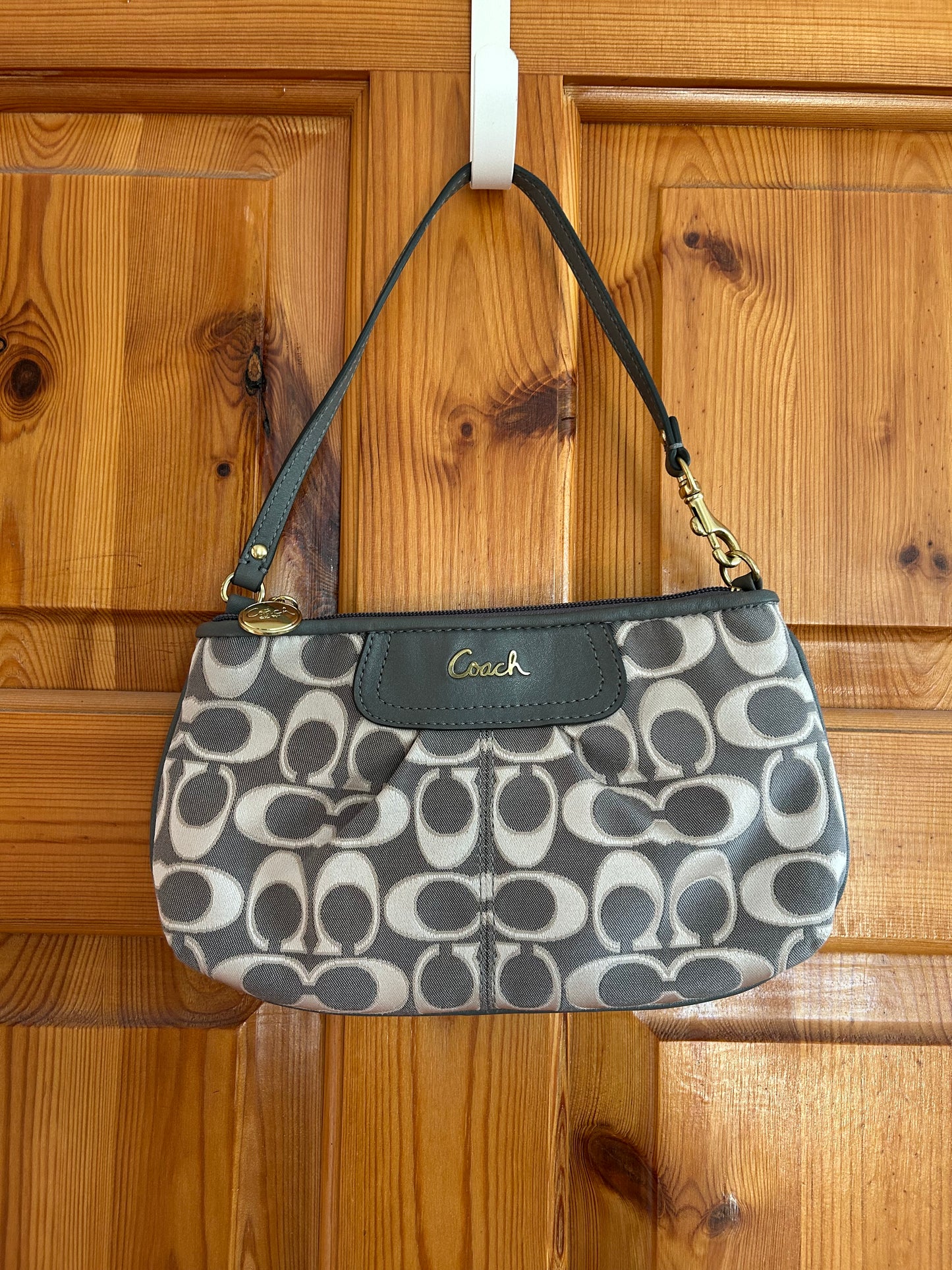 Grey purse bag