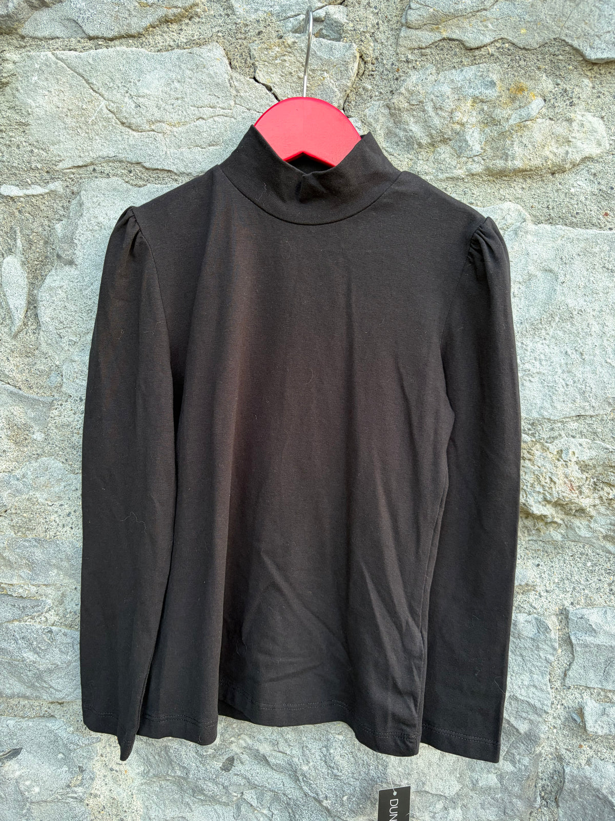 Black high neck top  8-9y (128-134cm)