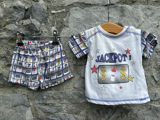 80s jackpot pj 0-3m (56-62cm)