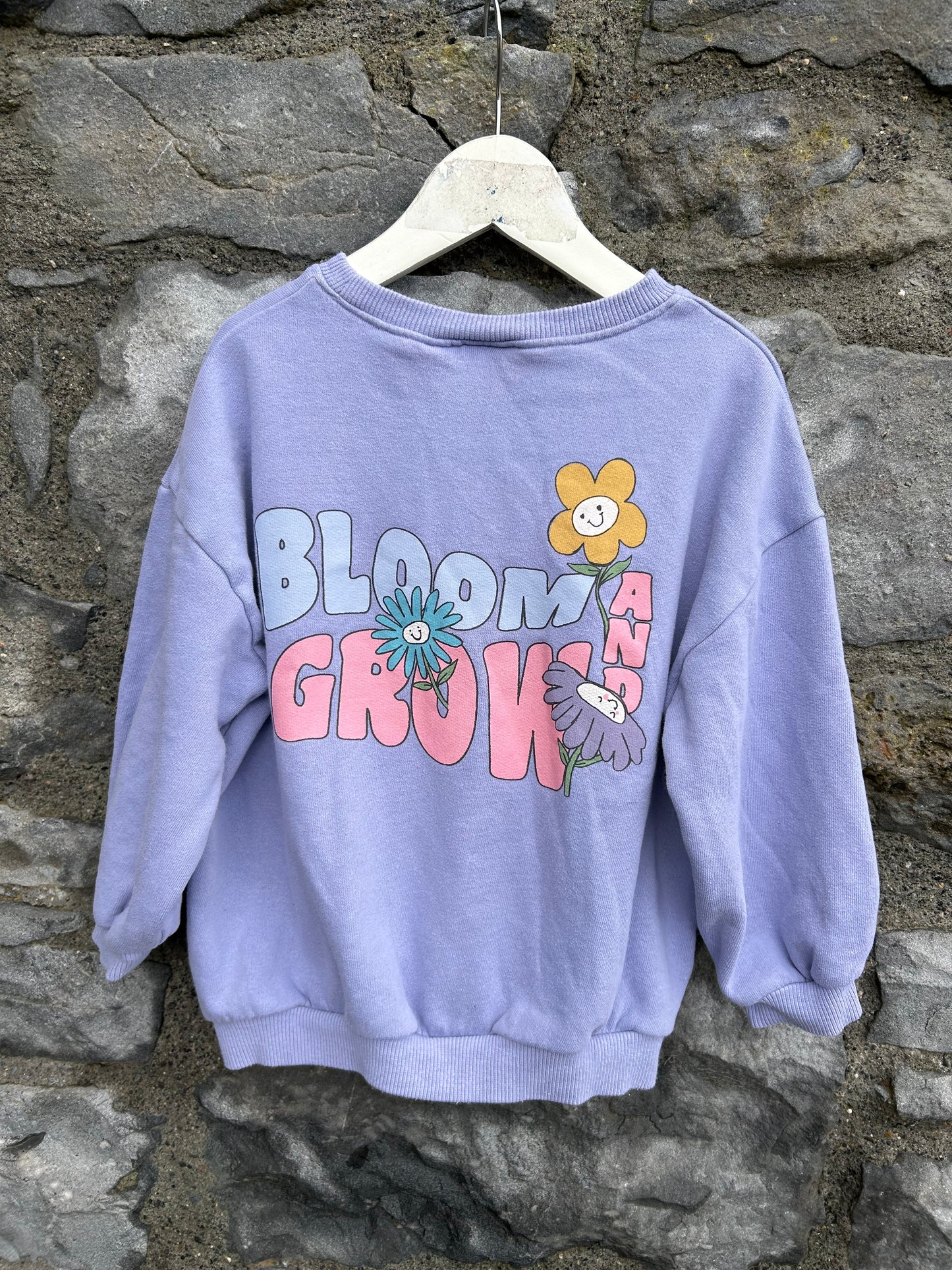 Bloom&grow lilac sweatshirt 4-5y (104-110cm)