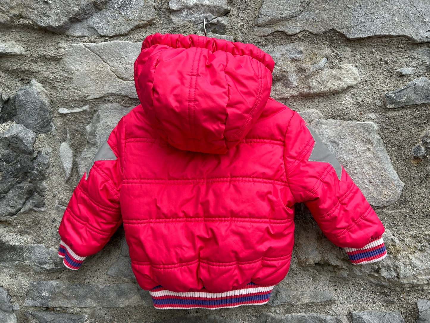 Pink puffy jacket   9m (74cm)