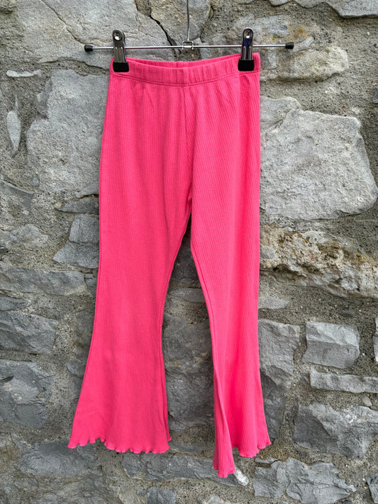 Pink ribbed flares  5-6y (110-116cm)