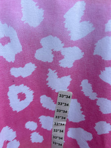 Pink leopard print hoodie  12-13y (152-158cm)