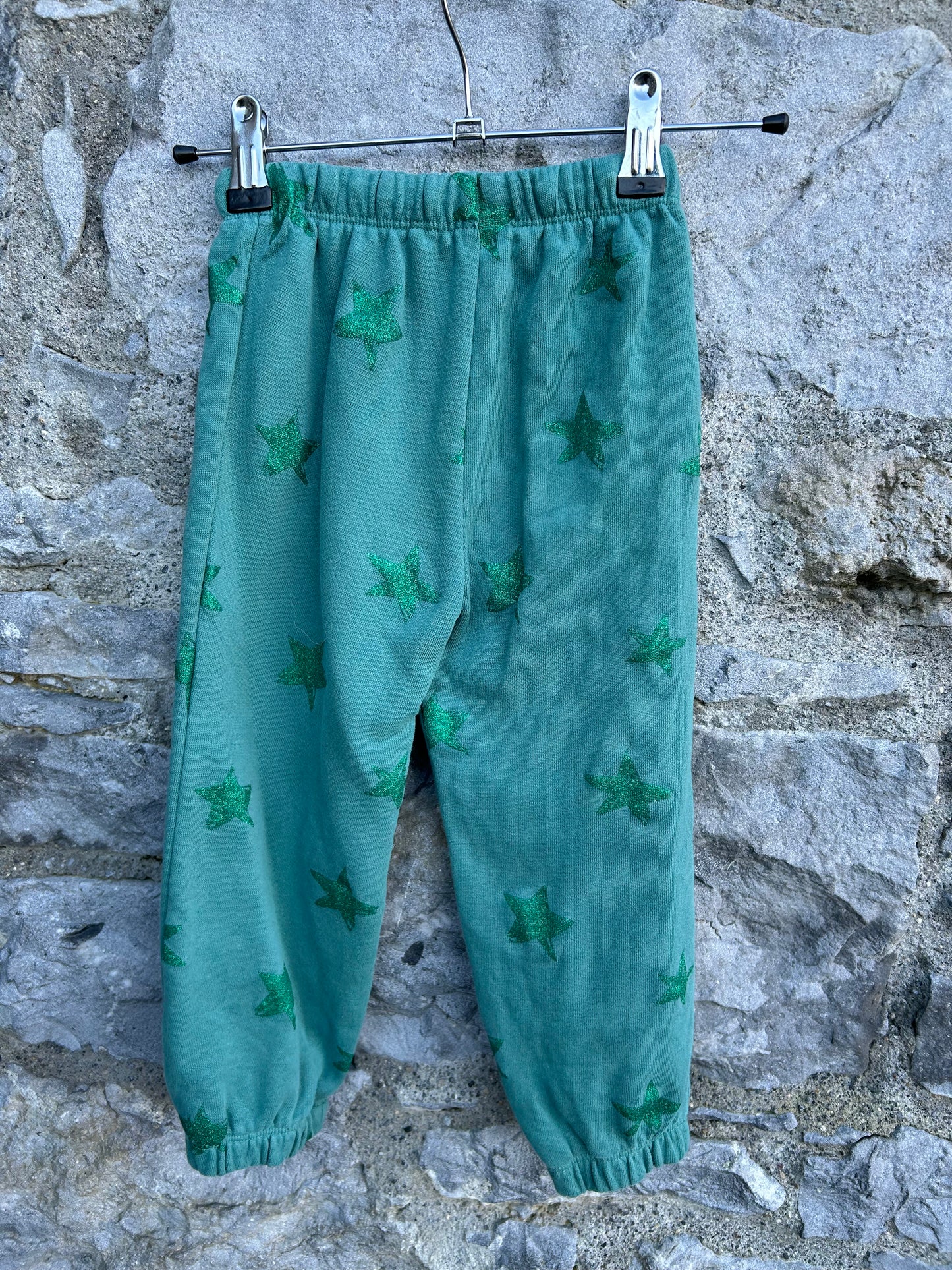 Glitter star green pants  2-3y (92-98cm)