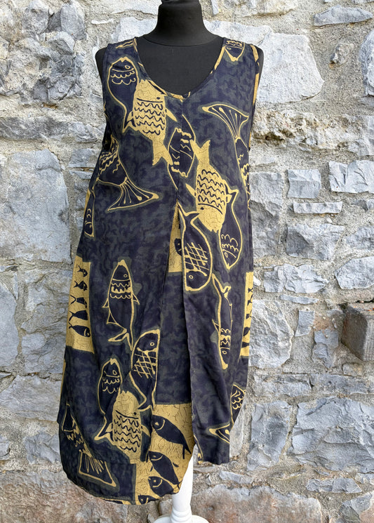 90s fish navy dress uk 10-12