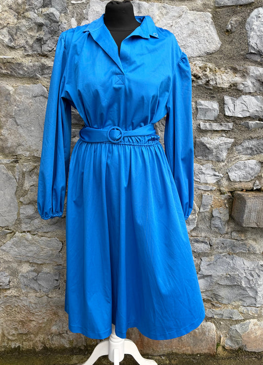 80s blue dress uk 12