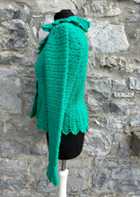 Load image into Gallery viewer, Green knitted cardigan uk 8-10
