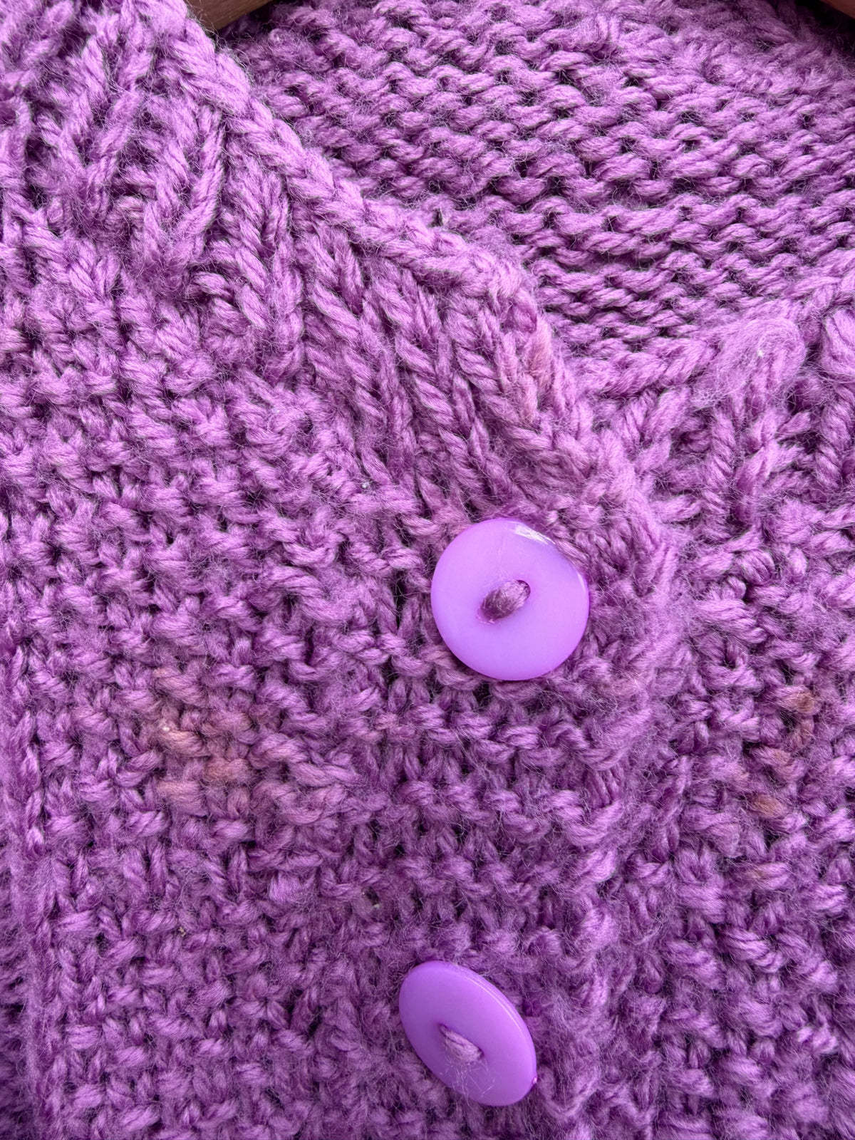 Purple cardigan  3-6m (62-68cm)