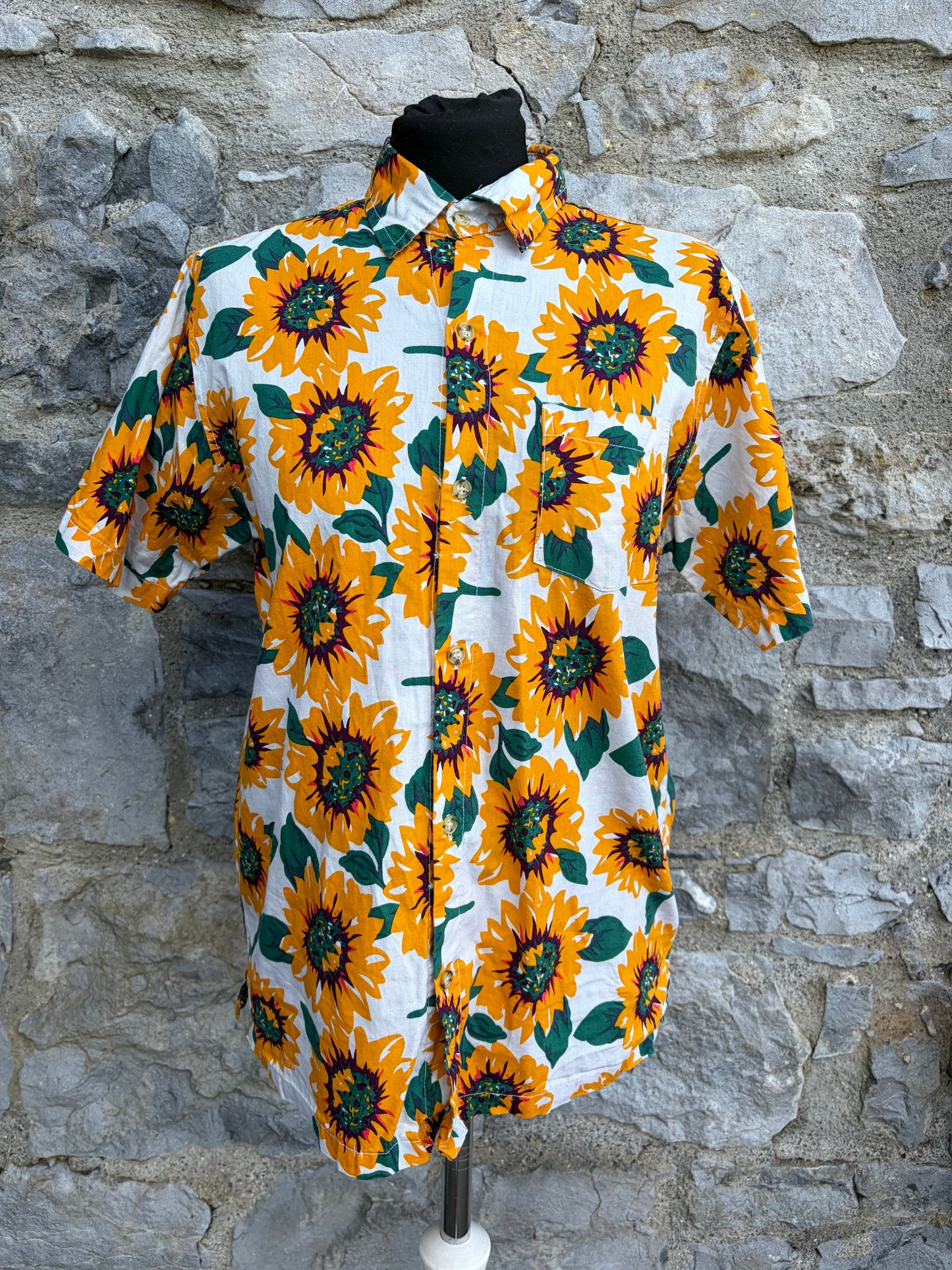 90s sunflower shirt Small