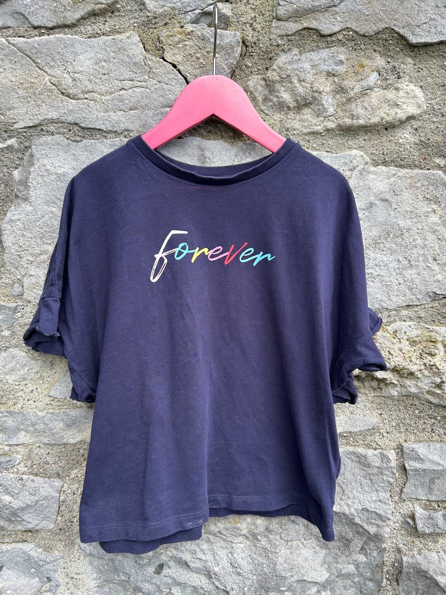 Forever navy t-shirt  8y (128cm)