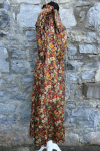 Load image into Gallery viewer, Brown floral dress uk 12
