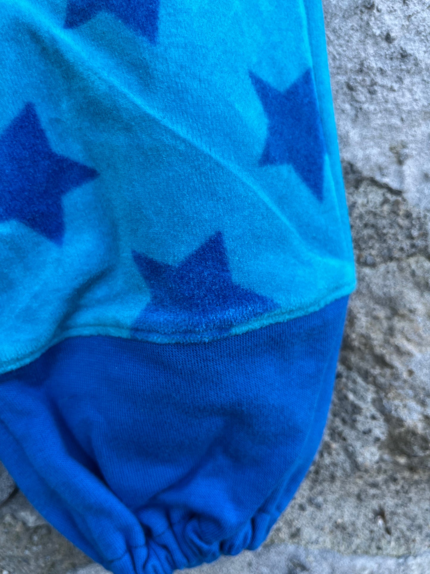 Blue stars velour pants  6m (68cm)