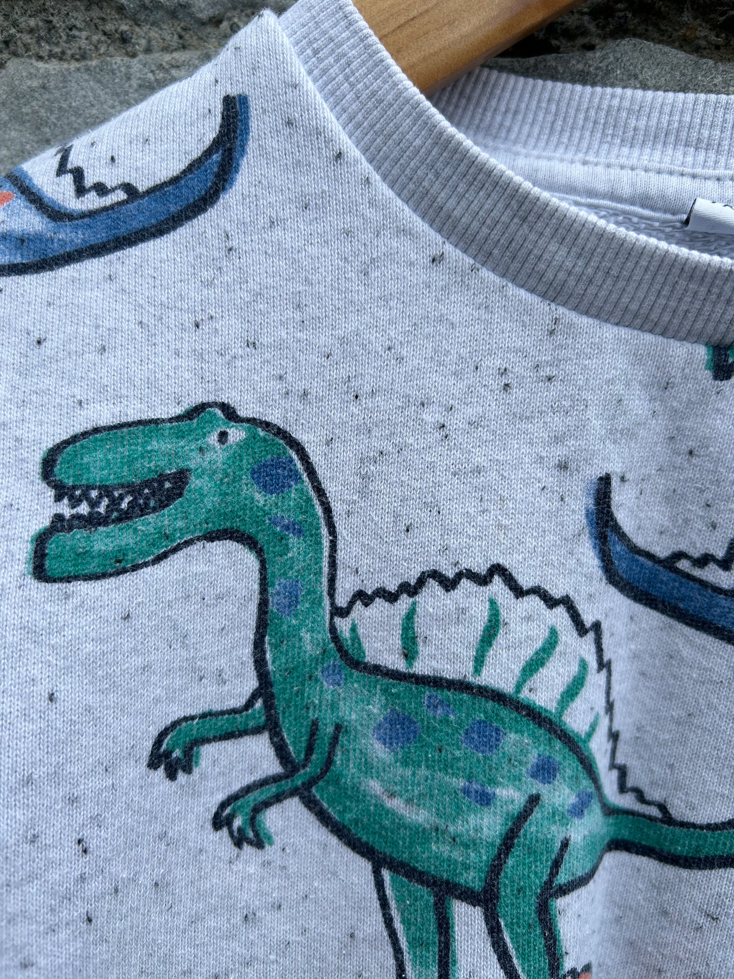 Dinosaurs grey sweatshirt  4-5y (104-110cm)