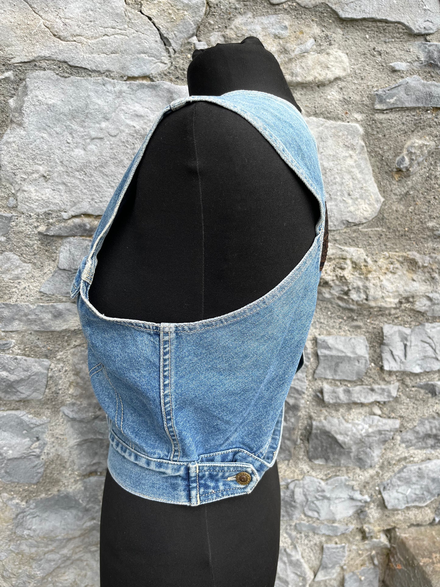 80s denim waistcoat uk 6-8