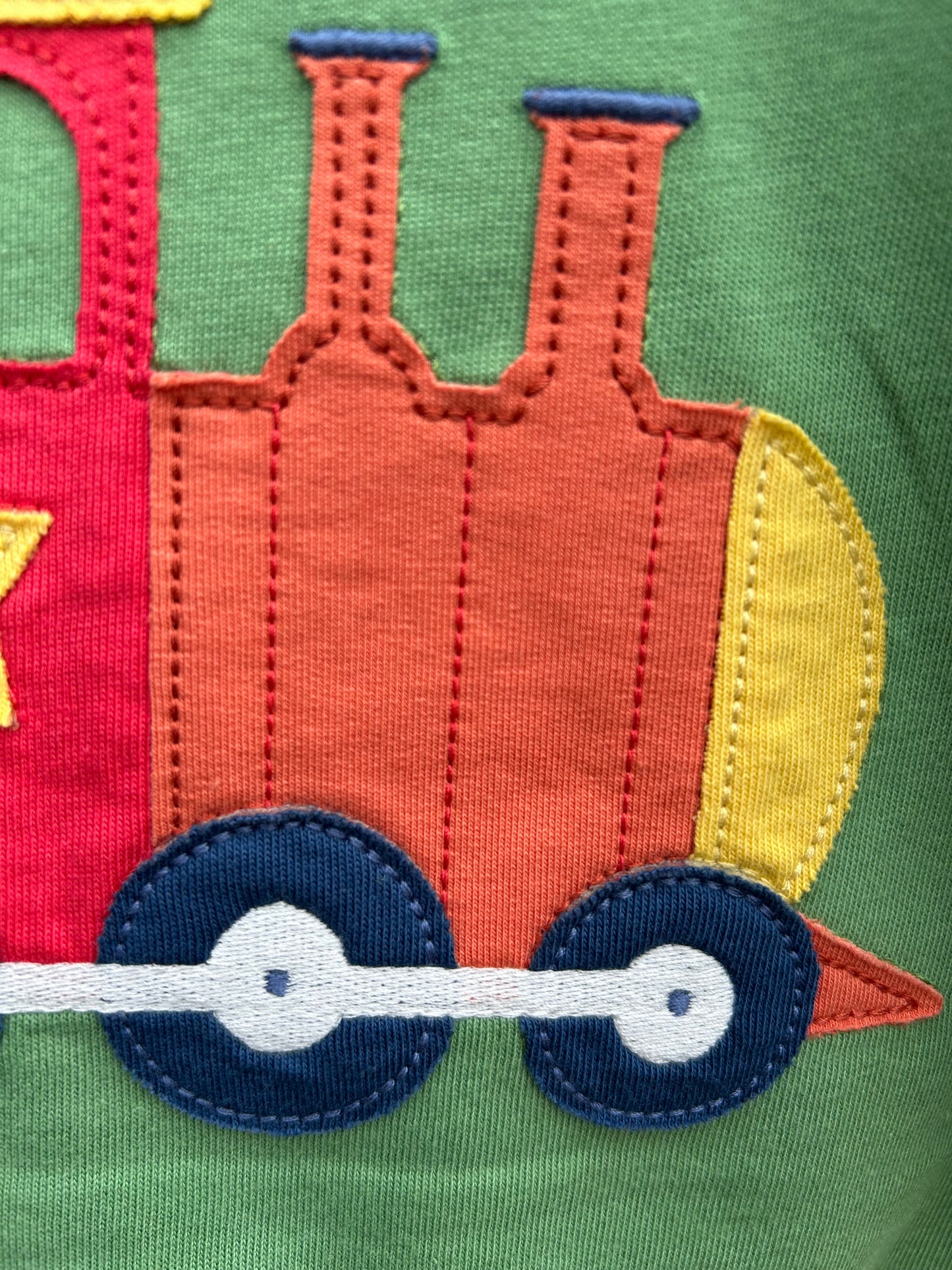 Long-sleeved t-shirt train engine  9-12m (74-80cm)