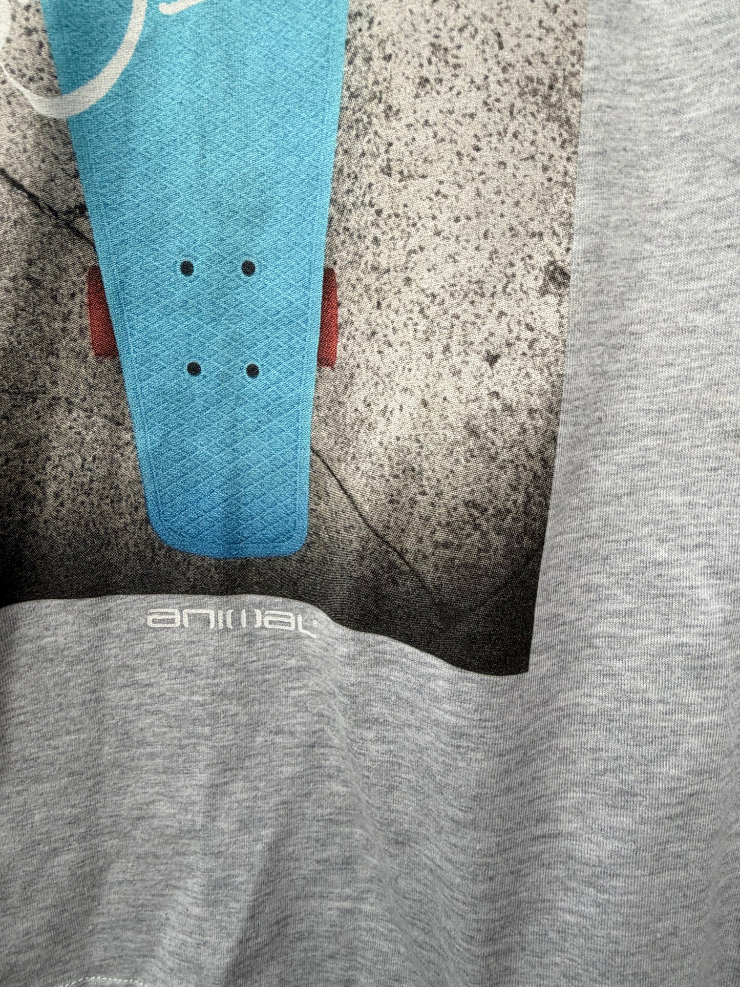 Skate grey raglan top 9-10y (134-140cm)