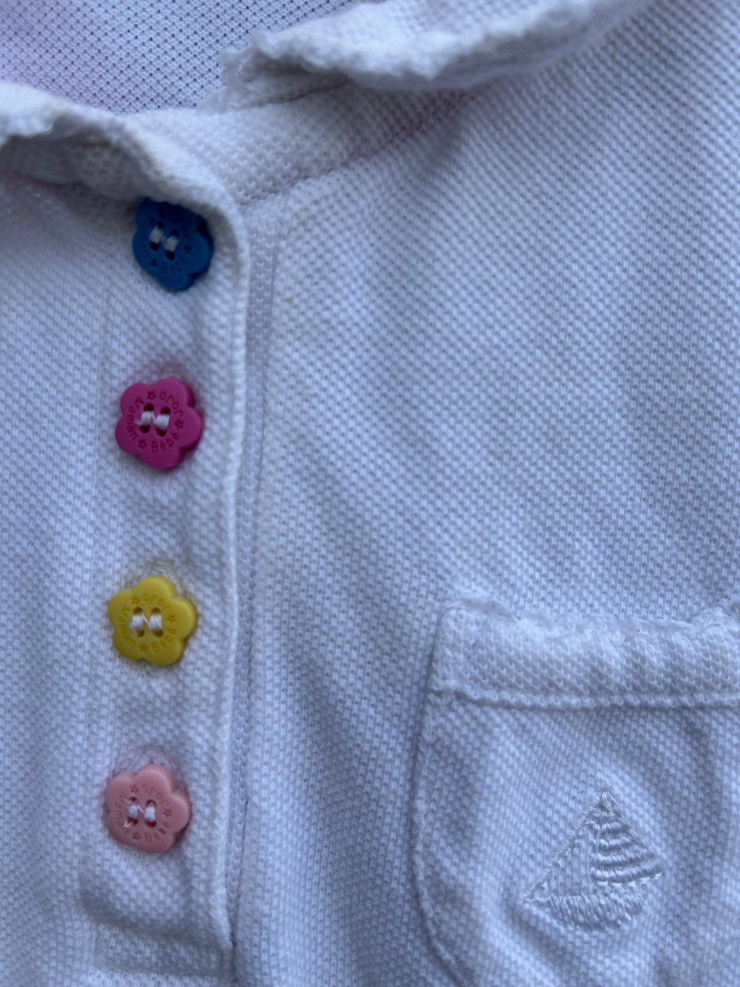 White polo shirt  18m (86cm)
