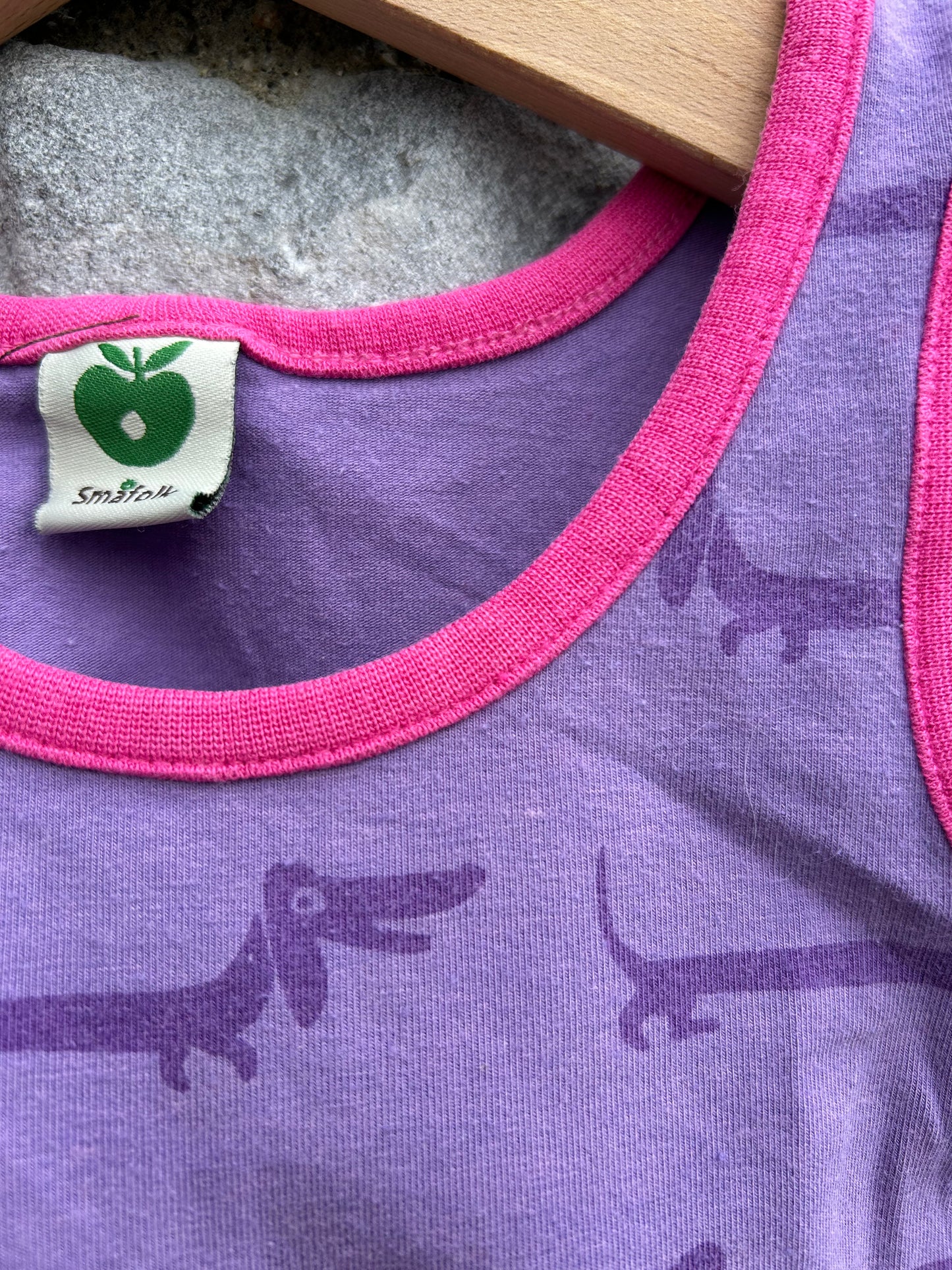 Dachshund purple tank top 9-12m (74-80cm)