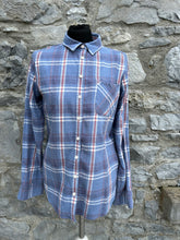 Load image into Gallery viewer, Blue check shirt uk 10-12
