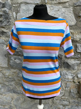 Load image into Gallery viewer, Blue stripy top uk 8-10
