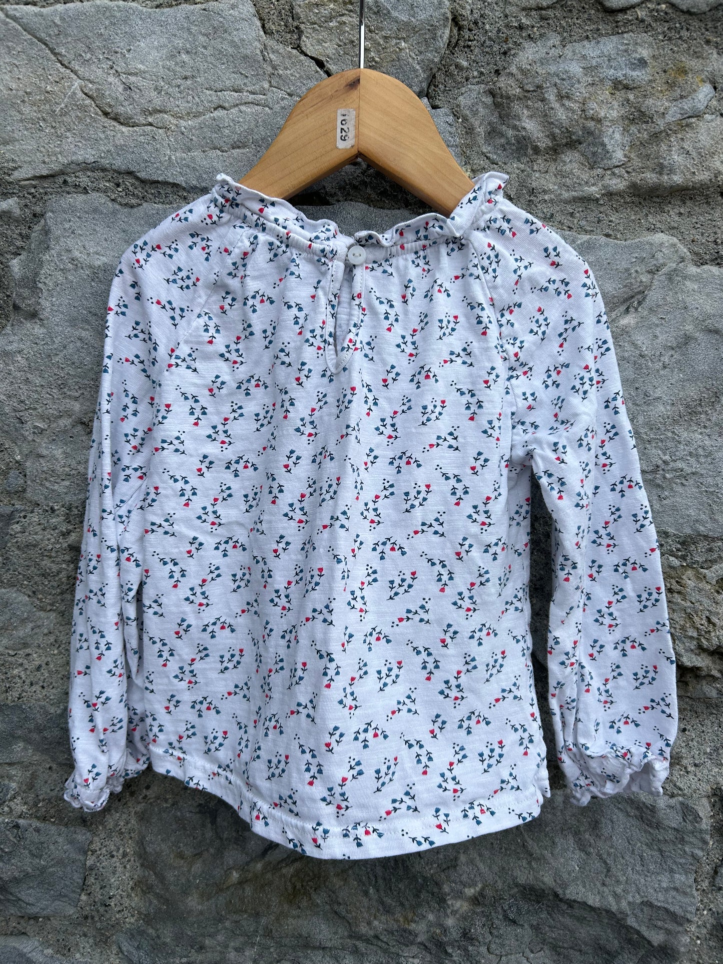 White floral top  3y (98cm)