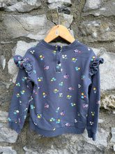 Load image into Gallery viewer, Navy floral sweatshirt  2-3y (92-98cm)
