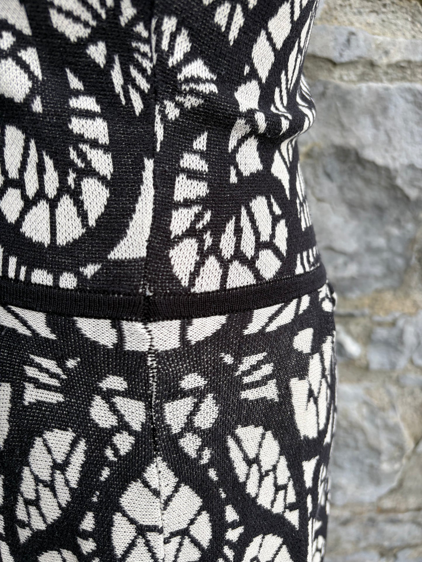 Talulah Knit Mini black&white Dress uk 8