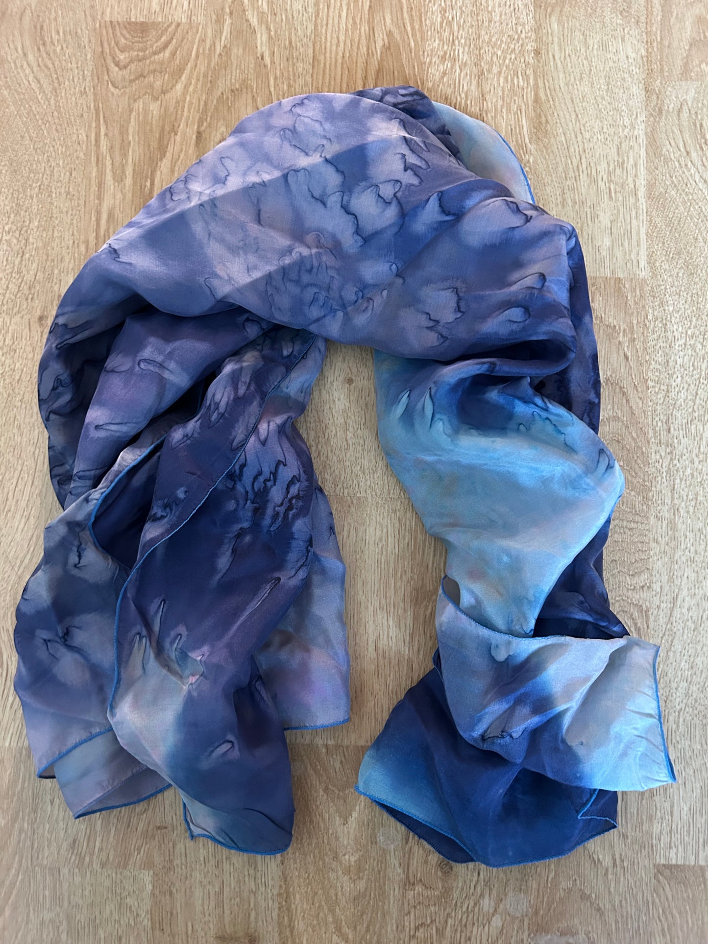 Blue ombre scarf