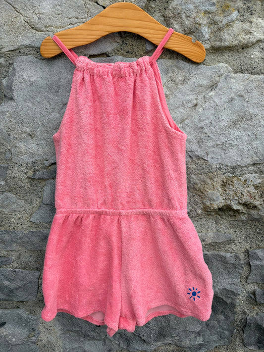Peach Terry jumpsuit 4-5y (104-110cm)