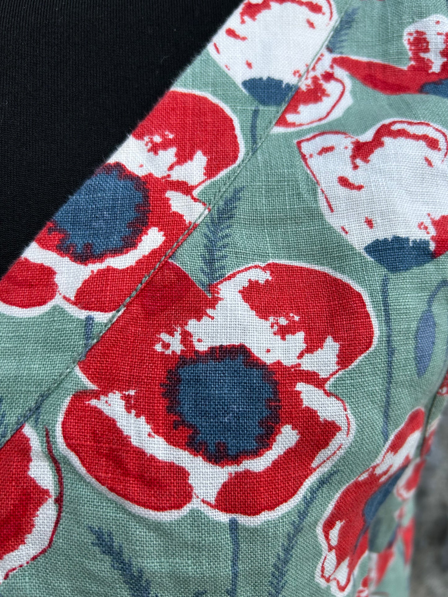 Poppies green top uk 12