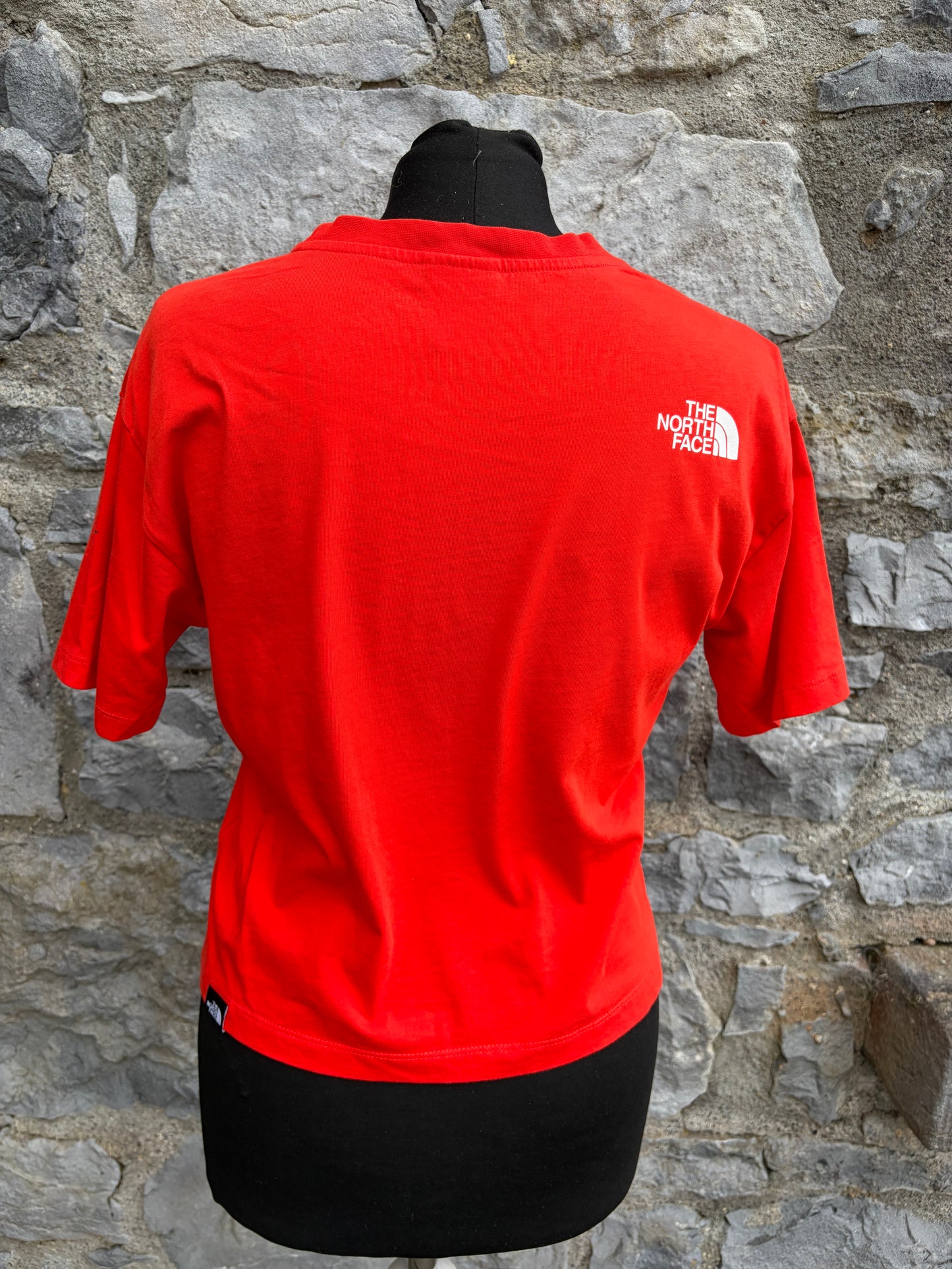 Red cropped T-shirt uk 6-8
