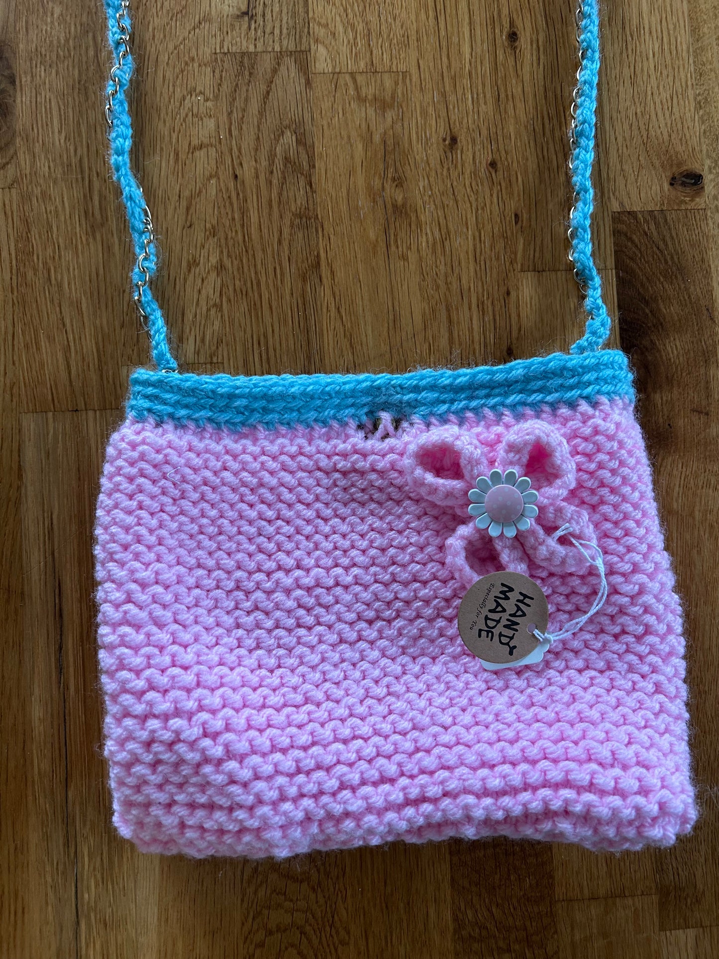 Handmade Pink flower bag